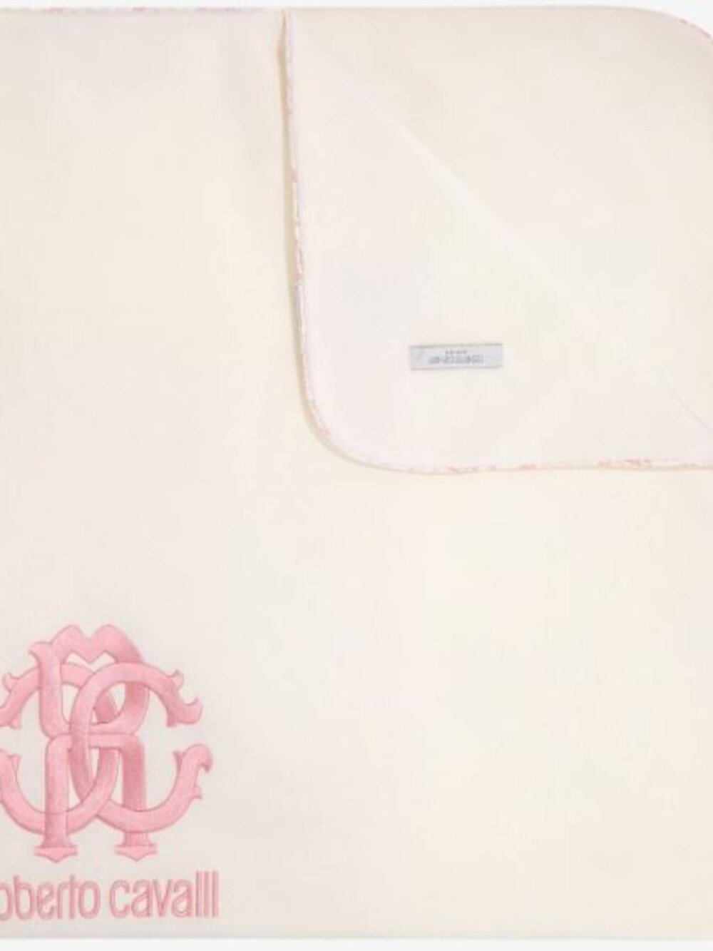 Roberto Cavalli Logo Print Baby Blanket